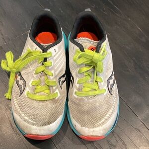 Sz 10.5 Girls Saucony Unisex-Child Cohesion Lace to Toe Running Shoe